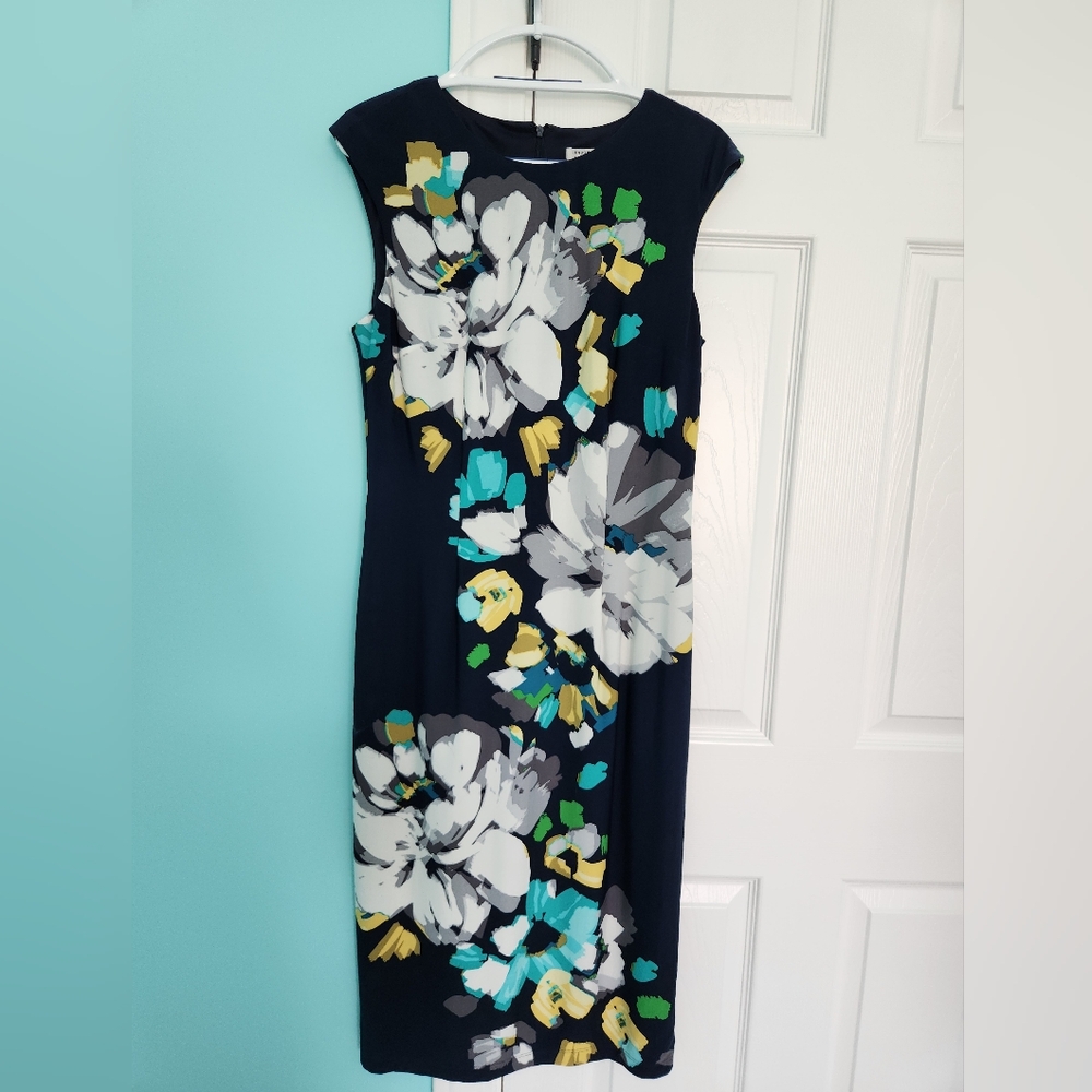 London Style Collection Size 10 Navy Dress